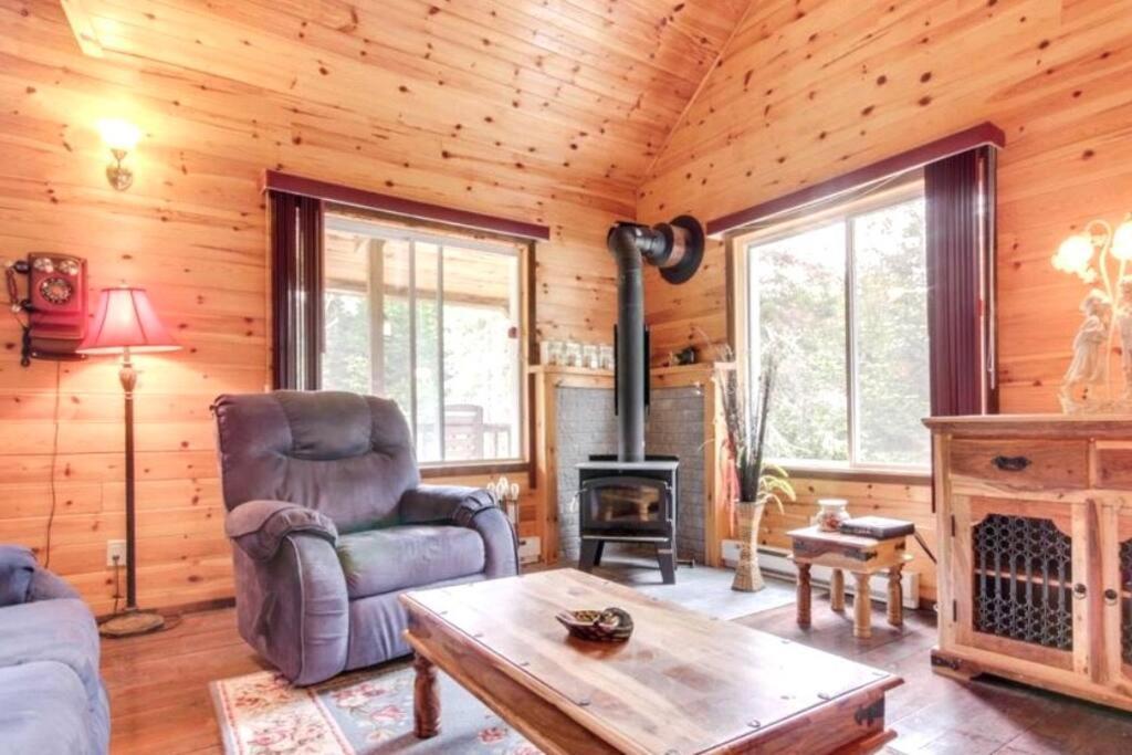 Chalet Riviere - Bord De Riviere - Romantique Saint-Alexis-des-Monts Exterior photo