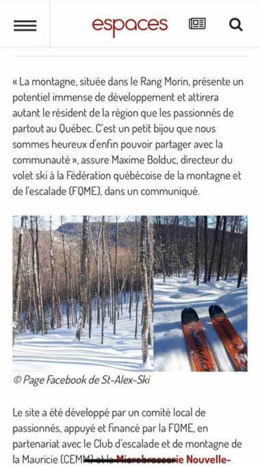 Chalet Riviere - Bord De Riviere - Romantique Saint-Alexis-des-Monts Exterior photo